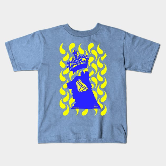 Diamond Mind Kids T-Shirt by killmonkies